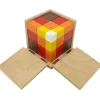 Cubo del trinomio aritmético de madera - Montessori