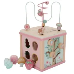 Cubo de madera con actividades Jardín de Hadas - Little Dutch