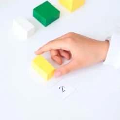 Cubo de madera potencias de 2 - Montessori