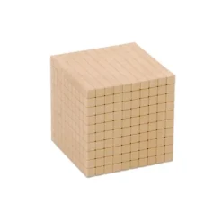 Cubo de mil de madera para set de base 10 - Wissner