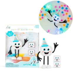 Cubos acuáticos de luz multicolor y personaje (2) - GloPals