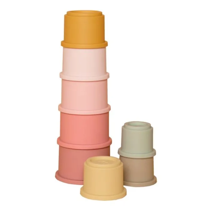 Cubos apilables con números (8) - Little Dutch