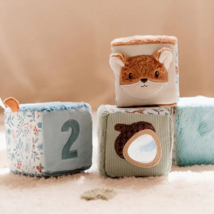 Cubos apilables de peluche Amigos del Bosque - Little Dutch