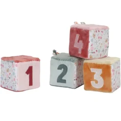 Cubos apilables de peluche Flores y mariposas - Little Dutch