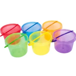 Cubos con asa de colores translúcidos (6) - TickiT