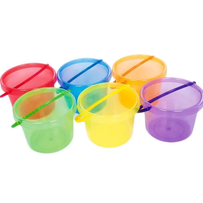 Cubos con asa de colores translúcidos (6) - TickiT