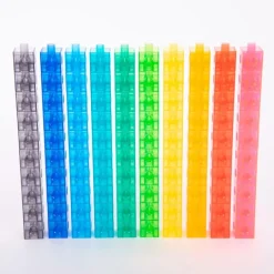 Cubos de colores para construir translúcidos (100) - EDX Education