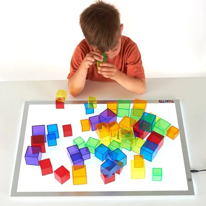 Cubos de percepción de colores translúcidos (54) - TickiT
