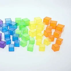 Cubos de percepción de colores translúcidos (54) - TickiT