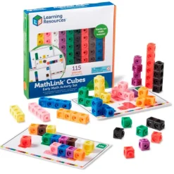 Cubos para construcción y matemáticas nivel inicial (100) - Learning Resources