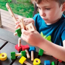 Cubo tornillos y tuercas enroscar y construir (56) - Andreu Toys