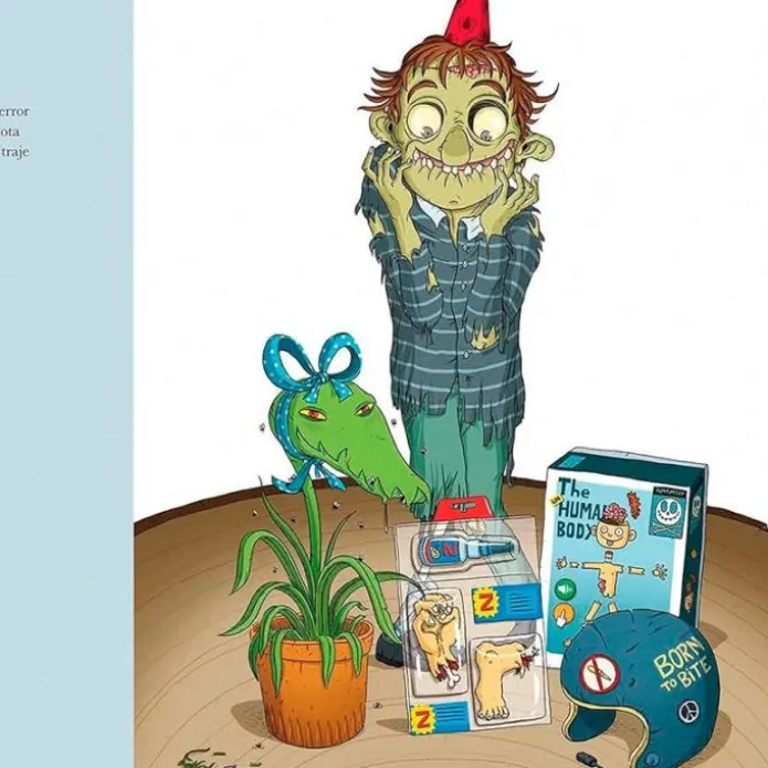 Cuento Un regalo monstruoso. Libro con solapas