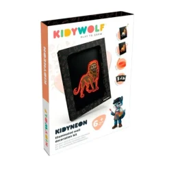Decoración con luz naranja Kidyneon animales - Kidywolf
