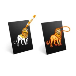 Decoración con luz naranja Kidyneon animales - Kidywolf