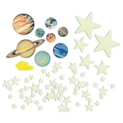 Decoraciones luminosas planetas y estrellas - Glow - 4M