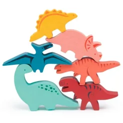 Dinosaurios apilables de madera (6) - Mentari