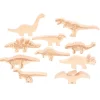 Dinosaurios de madera con esqueleto (10) - TickiT