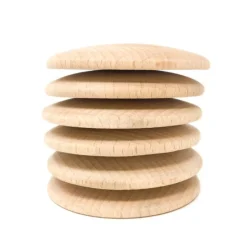 Discos de madera natural (6) - Grapat