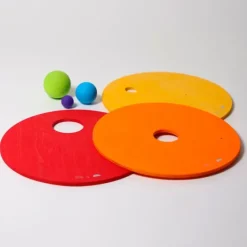 Discos y bolas rodantes de madera para bloques Stapelstein (3) - Grimm's
