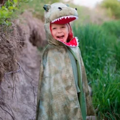 Disfraz capa de dinosaurio T-rex con garras talla 4-6 - Great Pretenders