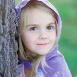 Disfraz capa de princesa morada talla 3-4 - Great Pretenders