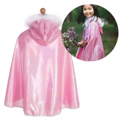 Disfraz capa de princesa rosa talla 4-6 - Great Pretenders