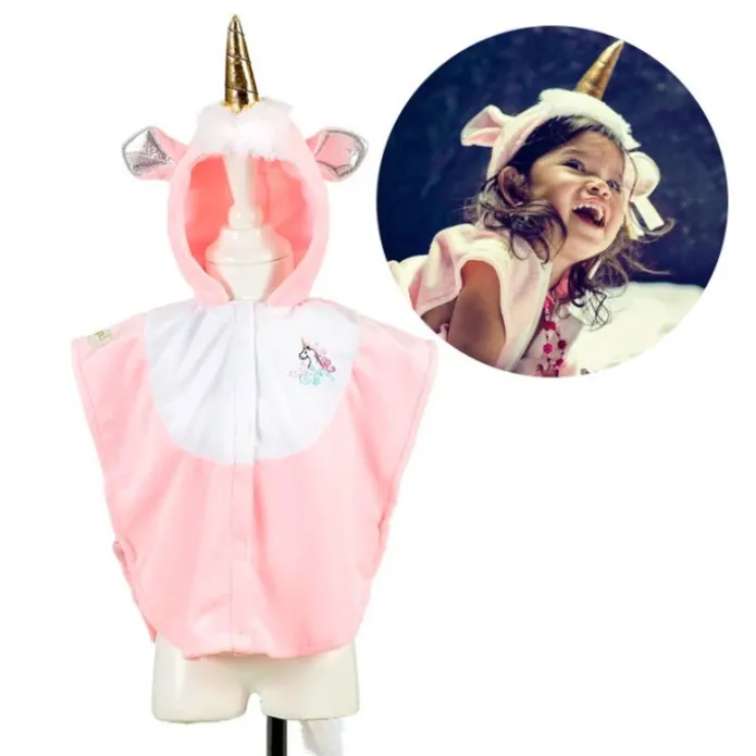 Disfraz capa de unicornio rosa talla 2 - Souza