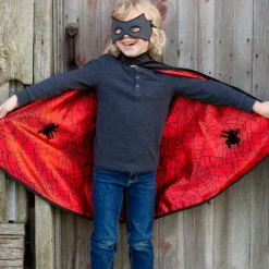 Disfraz capa reversible superhéroes Spiderman Batman con antifaz talla 3-4 - Great Pretenders