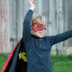 Disfraz capa reversible superhéroes Spiderman Batman con antifaz talla 3-4 - Great Pretenders