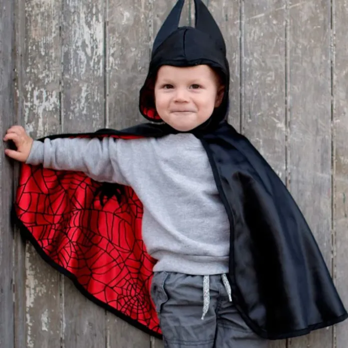 Disfraz capa reversible superhéroes Spiderman Batman talla 2-3 - Great Pretenders
