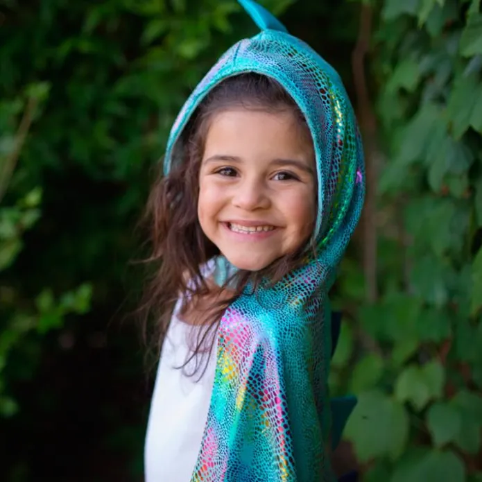 Disfraz capa reversible unicornio dragón talla 5-6 - Great Pretenders