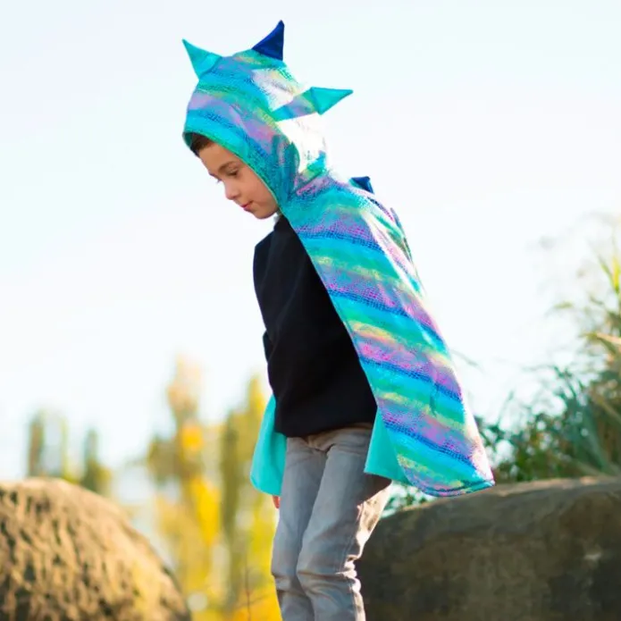 Disfraz capa reversible unicornio dragón talla 5-6 - Great Pretenders