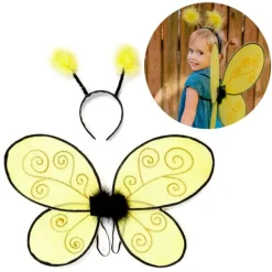 Disfraz de abeja con alas y diadema - Great Pretenders
