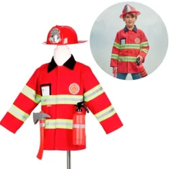 Disfraz de bombero con accesorios talla 4-7 - Souza