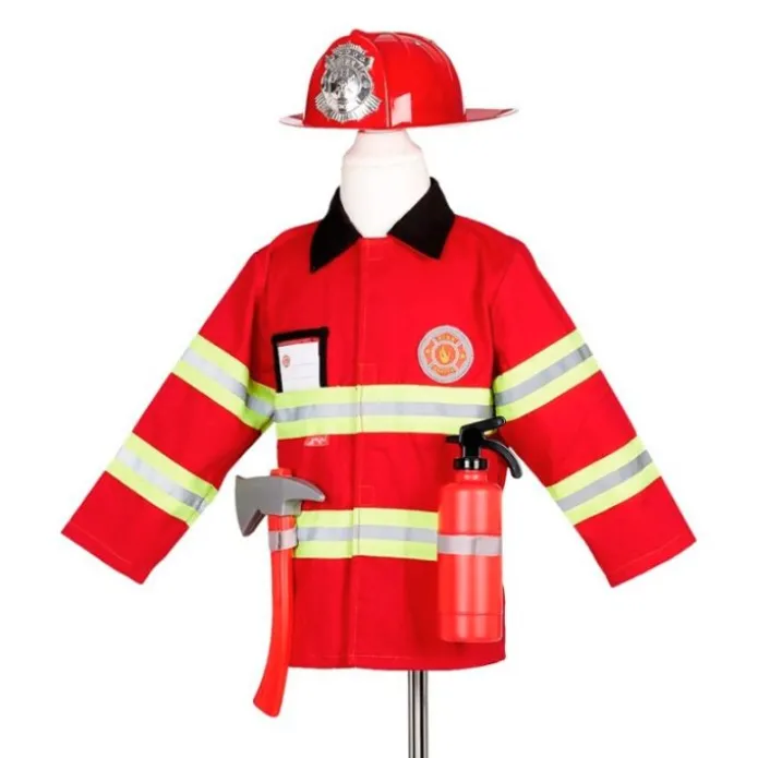 Disfraz de bombero con accesorios talla 4-7 - Souza