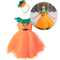 Disfraz de calabaza con diadema talla 5-6 - Great Pretenders
