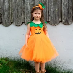 Disfraz de calabaza con diadema talla 5-6 - Great Pretenders