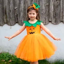 Disfraz de calabaza con diadema talla 5-6 - Great Pretenders