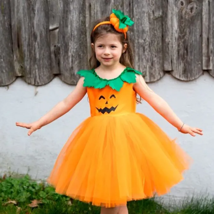 Disfraz de calabaza con diadema talla 5-6 - Great Pretenders