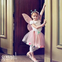 Disfraz de hada con alas y tutú rosa. Talla 3-5 - Souza