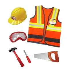 Disfraz de obrero con accesorios talla 5-6 - Great Pretenders