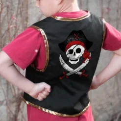 Disfraz de pirata con parche y chaleco talla 4-7 - Great Pretenders