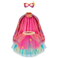 Disfraz de superheroína con antifaz talla 4-6 - Great Pretenders