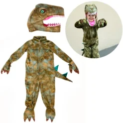 Disfraz mono de dinosaurio Velociraptor talla 4-6 - Great Pretenders