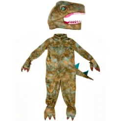 Disfraz mono de dinosaurio Velociraptor talla 4-6 - Great Pretenders
