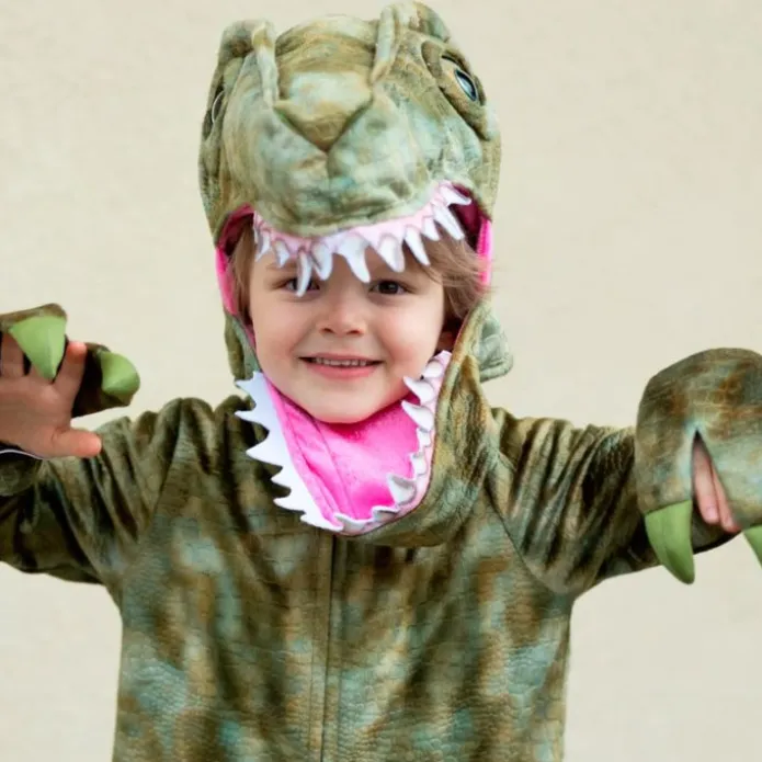 Disfraz mono de dinosaurio Velociraptor talla 4-6 - Great Pretenders
