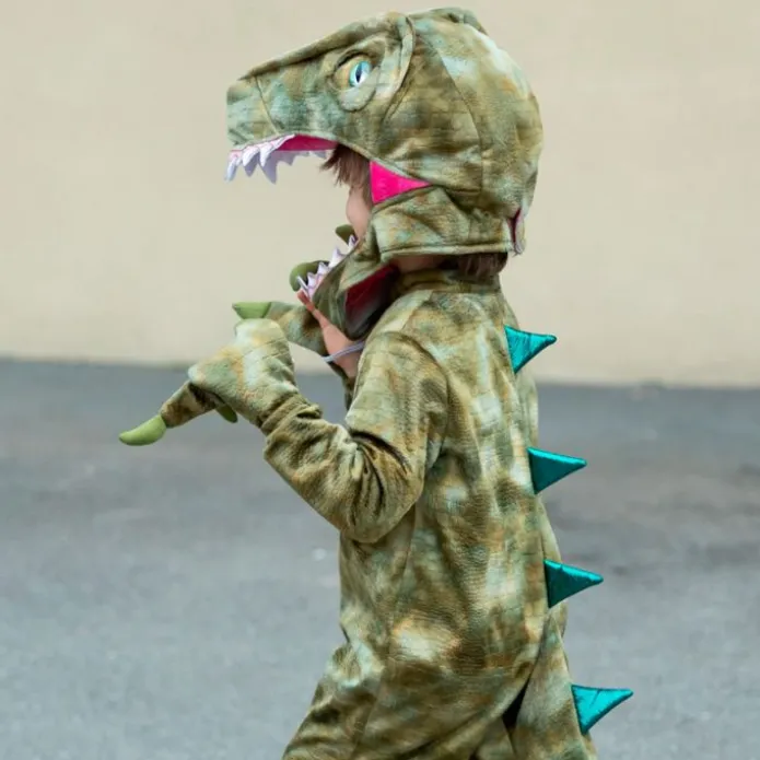 Disfraz mono de dinosaurio Velociraptor talla 4-6 - Great Pretenders