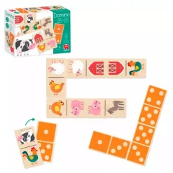 Dominó de madera Granja 28 piezas - Goula