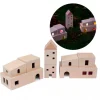 Edificios de madera con ventanas translúcidas 13 piezas - Andreu Toys