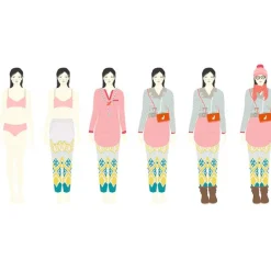 El gran vestidor: muñeca y ropa de papel - Djeco